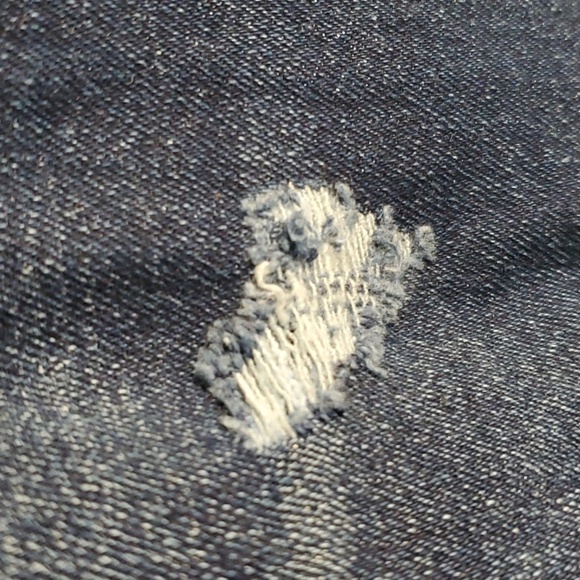 Old Navy jeans boys size 18 blue slim 360 stretch adjustable waist destroyed - Picture 5 of 12